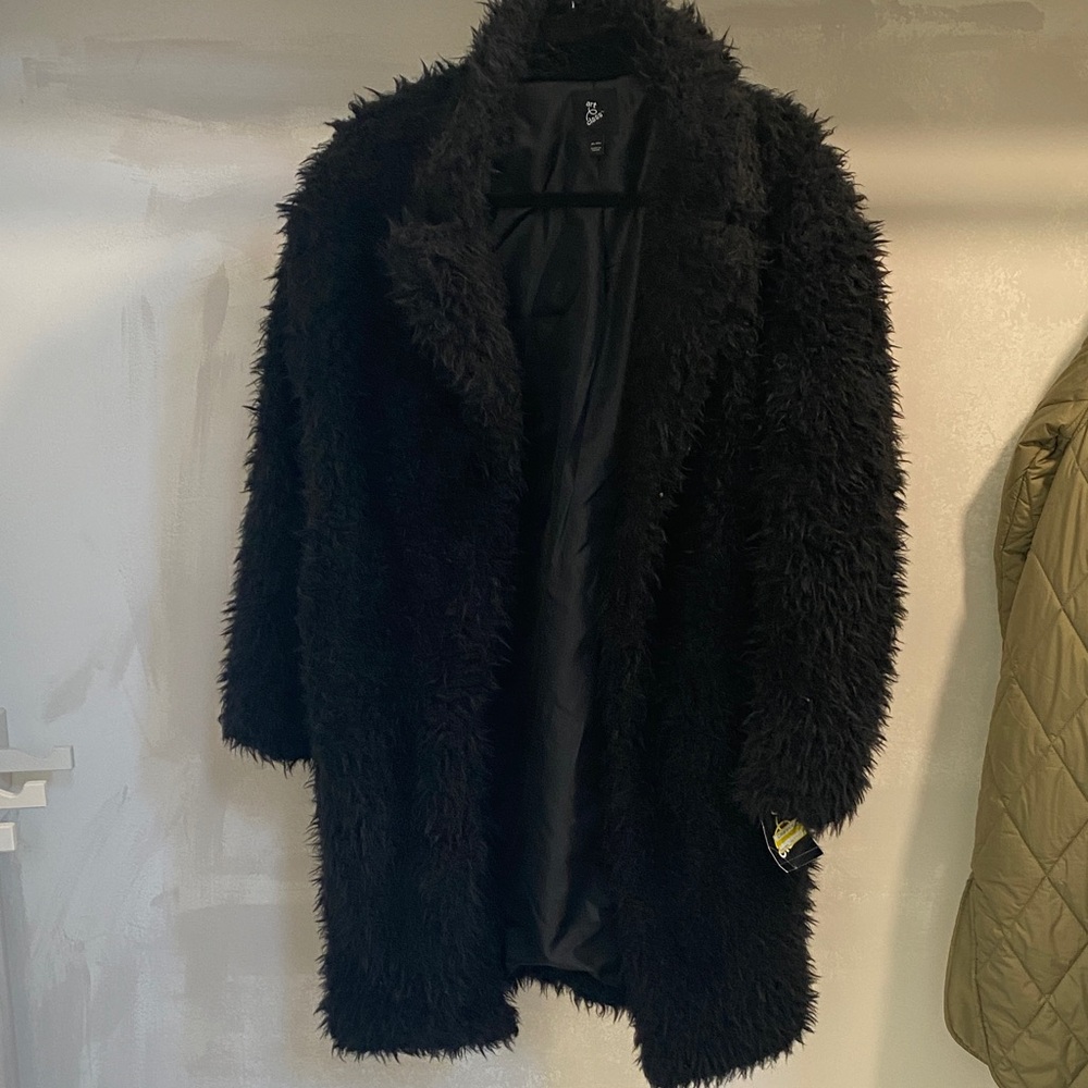 Art Class Black Teddy Jacket Girl XL